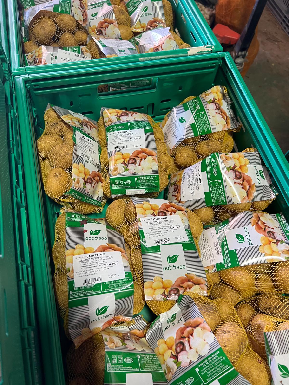 türkiye niğde baby patates paketleme